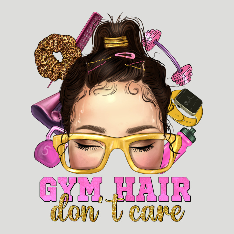 Messy Bun Gym Hair Don't Care Bbs Zipper Hoodie by BundleAndBundleShop | Teevron