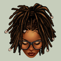 Afro Locs Messy Bun Ladies Tee | Teevron