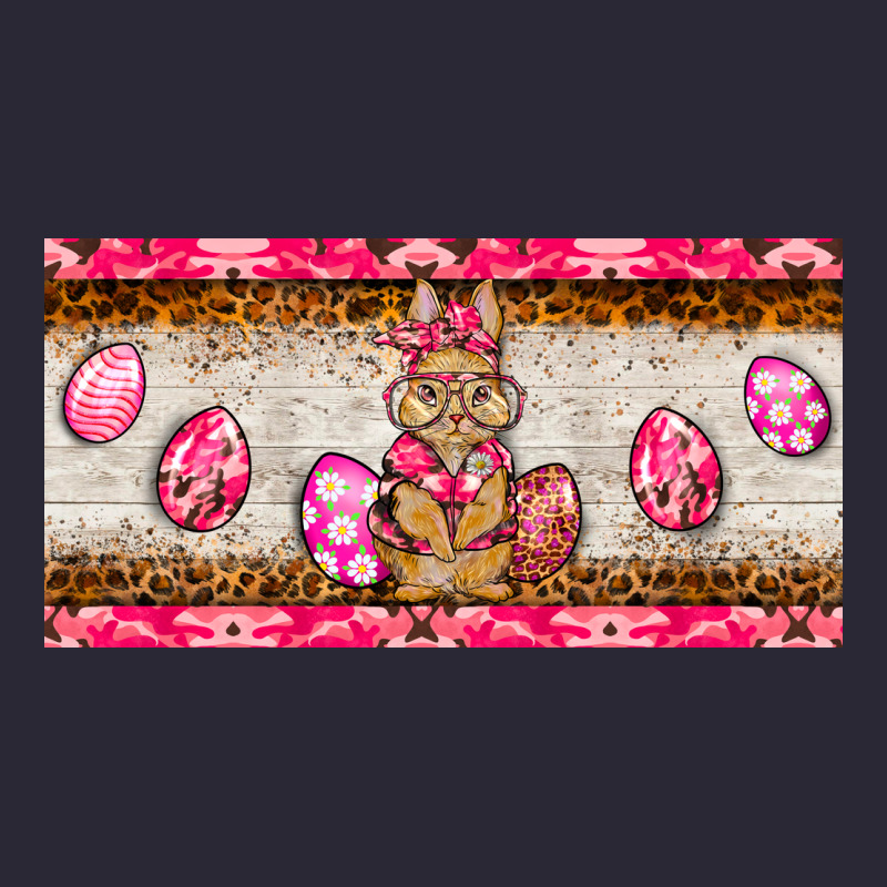 Pink Camouflage Egg Hunter Bunny   License Plate Vintage Tee by BarkalooDesign | Teevron