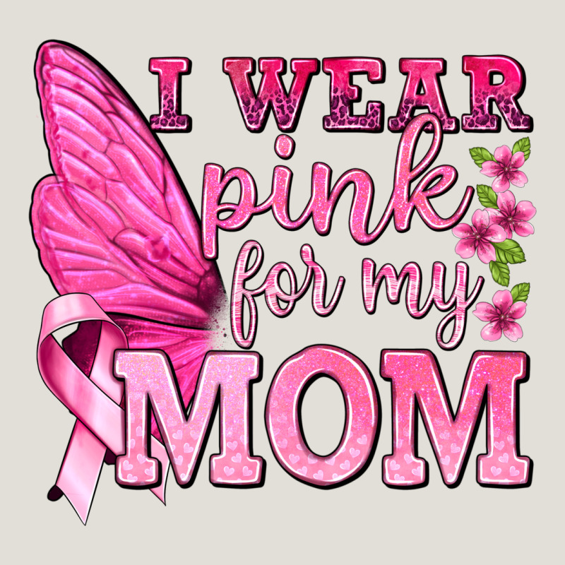 I Wear Pink For My Mom With Butterfly Heavy Core Tee by texasbilliewilder | Teevron