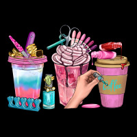Nail Coffee Cups With Rings Bbs Zipper Hoodie | Teevron