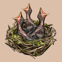 Bird Nest With Baby Birds Urban Heavy Tee | Teevron