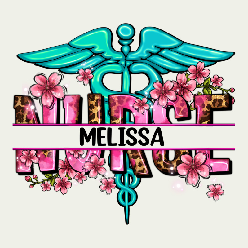 Floral Nurse Custom Name Urban Heavy Tee by AdoDesignShop | Teevron