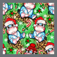 Christmas Cute Hippo Sitting Premium Hoodie | Teevron