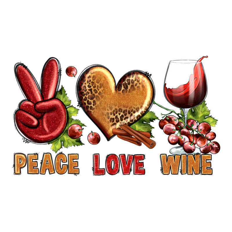 Peace Love Wine Zipper Hoodie by BundleAndBundleShop | Teevron