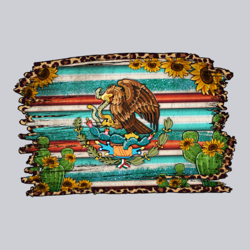 Cactus Turquoise Serape Leopard Mexican Flag Heavyweight Sweatshirt by Jasminsmagicworld | Teevron