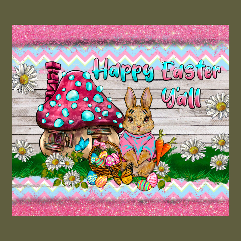 Happy Easter Y'all  Rabbit Vintage Tee by BarkalooDesign | Teevron