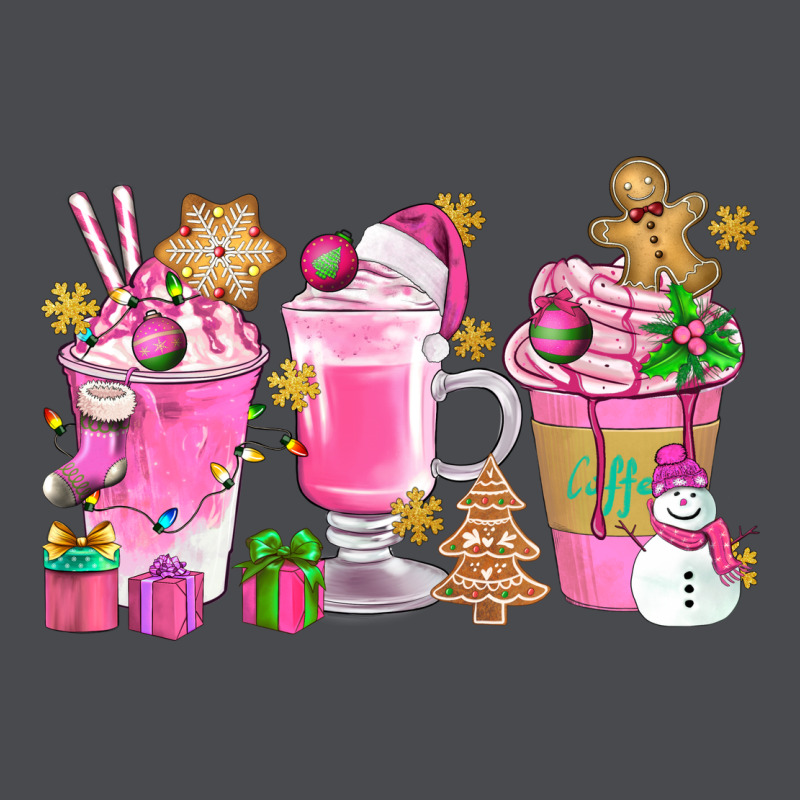 Pink Christmas Coffee Cups Bbs Zipper Hoodie by BundleAndBundleShop | Teevron