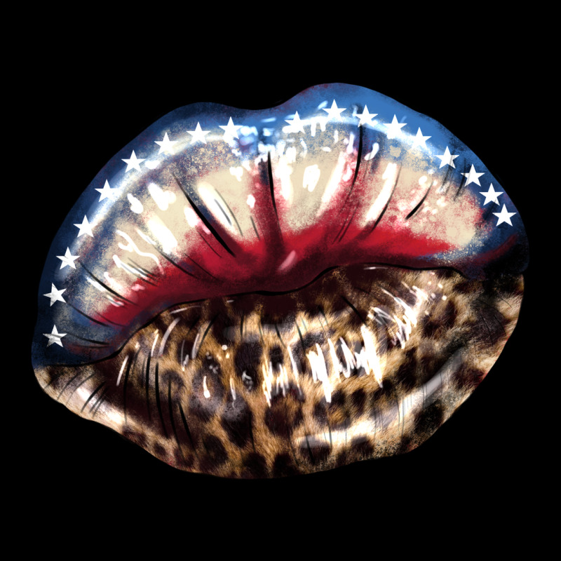 American Lips Leopard Urban Heavy Tee by NancyCooperArtShop | Teevron