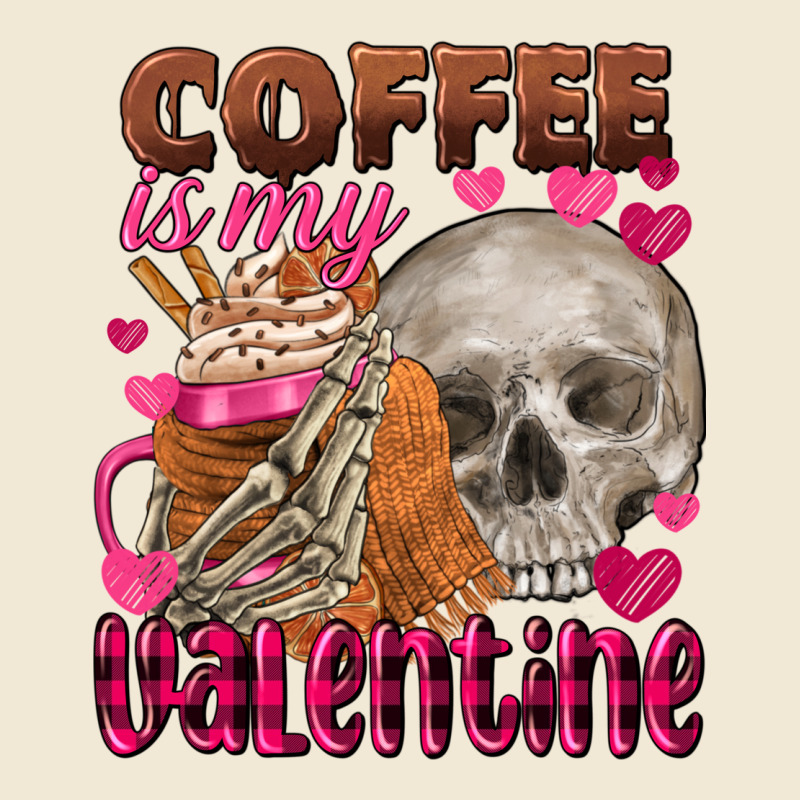 Coffee Is My Valentine Skull Premium Tee by FaDigitalArtStudio | Teevron