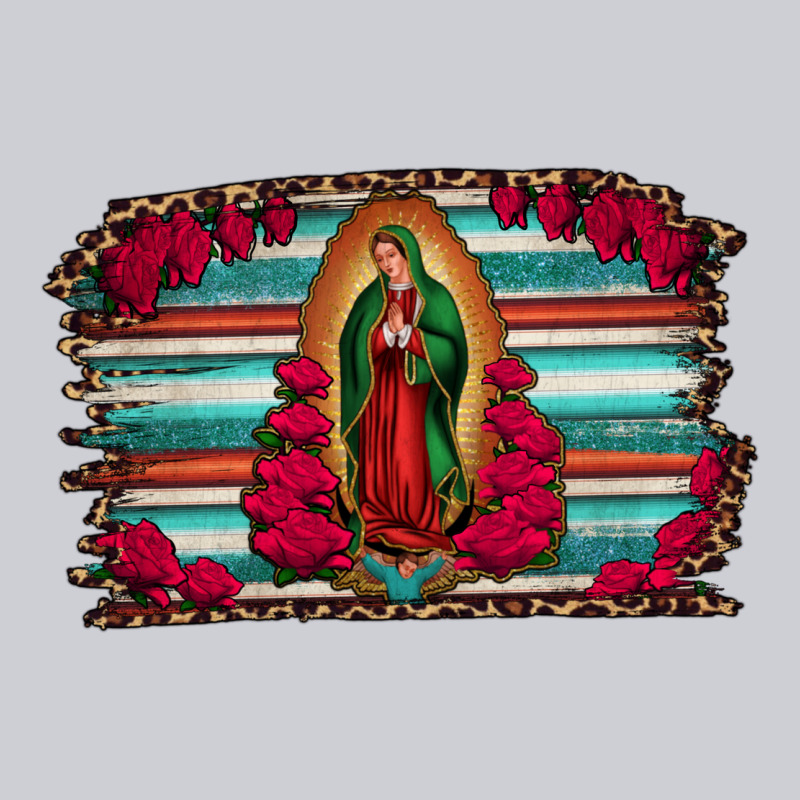 Lady Of Guadalupe Serape And Roses Heavyweight Sweatshirt by Jasminsmagicworld | Teevron