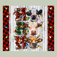 Ho Ho Ho Christmas Cow Ladies Tee | Teevron