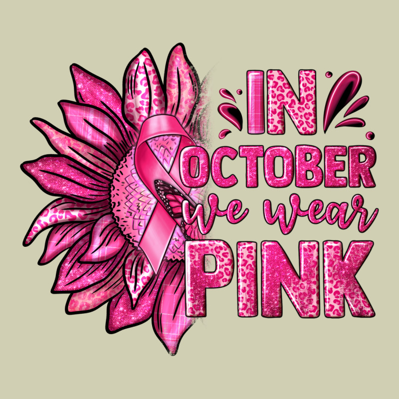 In October We Wear Pink Sunflower Heavy Core Tee by texasbilliewilder | Teevron