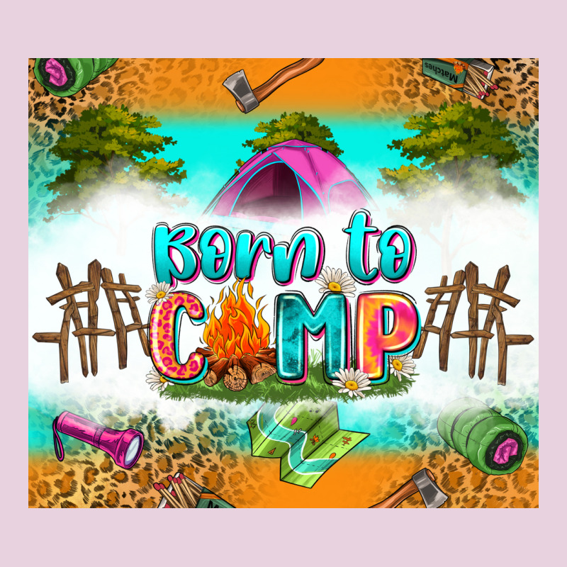 Born To Camp Ladies Tee by Zillion Design Studio | Teevron