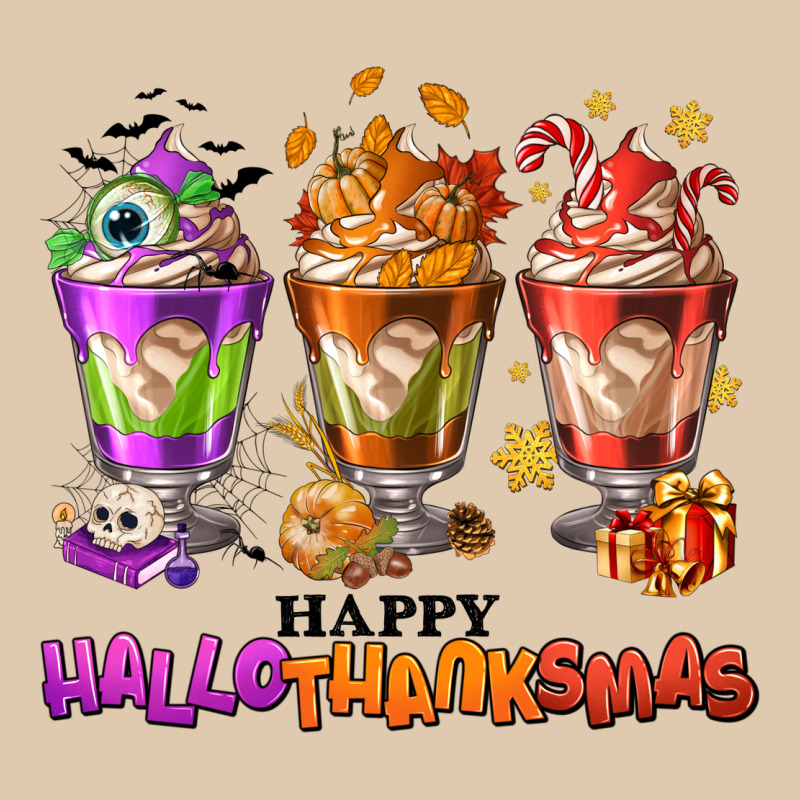 Happy Hallothanksmas Coffee Cups Heavyweight Sweatshirt by NancyCooperArtShop | Teevron