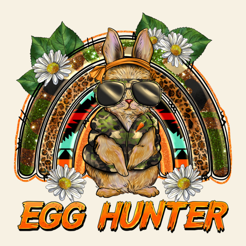 Easter Egg Hunter  Rabbit Rainbow Vintage Tee by BarkalooDesign | Teevron