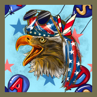 Mullet Eagle With Balloon Seamless Pattern Vintage Hoodie | Teevron