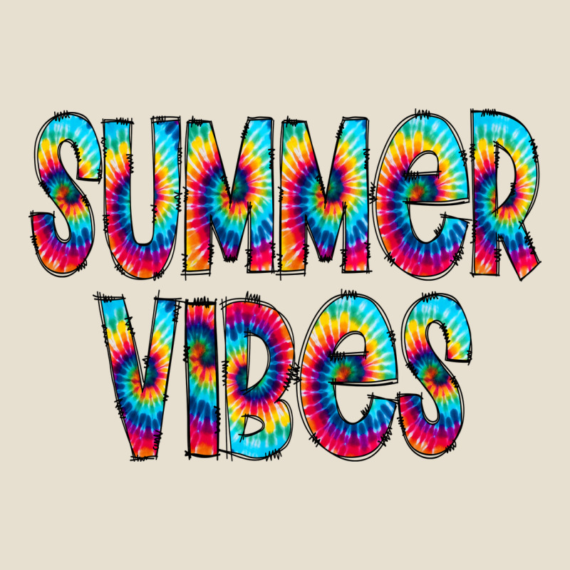 Summer Vibes Tie Dye Doodle Urban Hoodie by CowCowDesign | Teevron