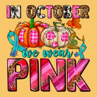 In October We Wear Pink With Pumpkins Vintage Hoodie | Teevron