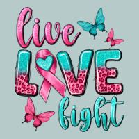 Live Love Fight Breast Cancer Heavy Core Tee | Teevron