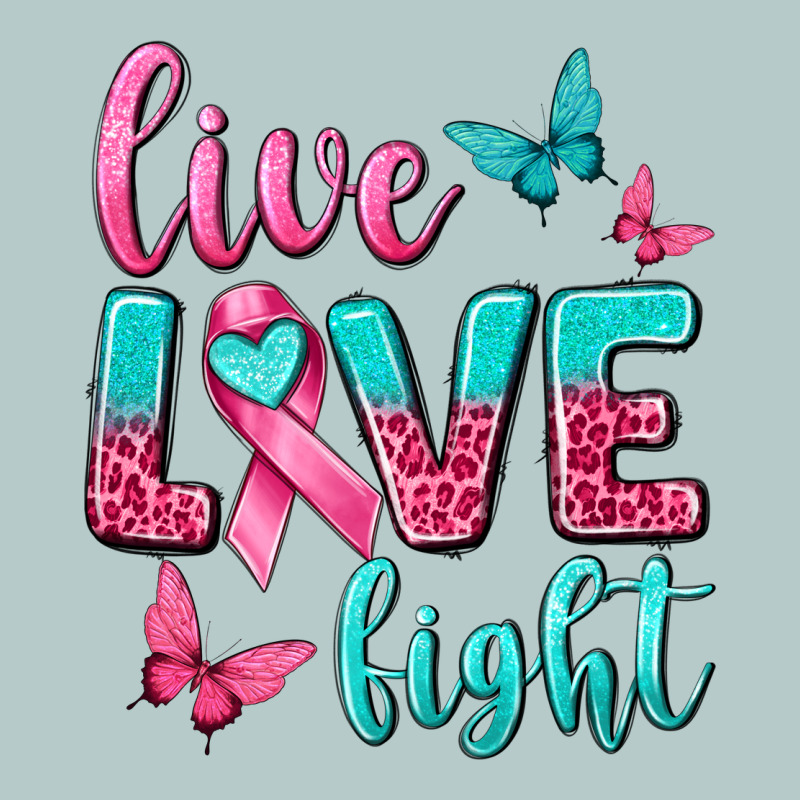 Live Love Fight Breast Cancer Heavy Core Tee by texasbilliewilder | Teevron