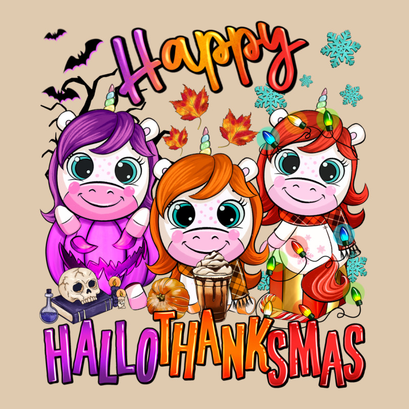 Happy Hallothanksmas Unicorns Heavyweight Sweatshirt by NancyCooperArtShop | Teevron