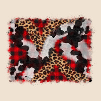 Cowhide Buffalo Plaid Leopad Background Urban Hoodie | Teevron