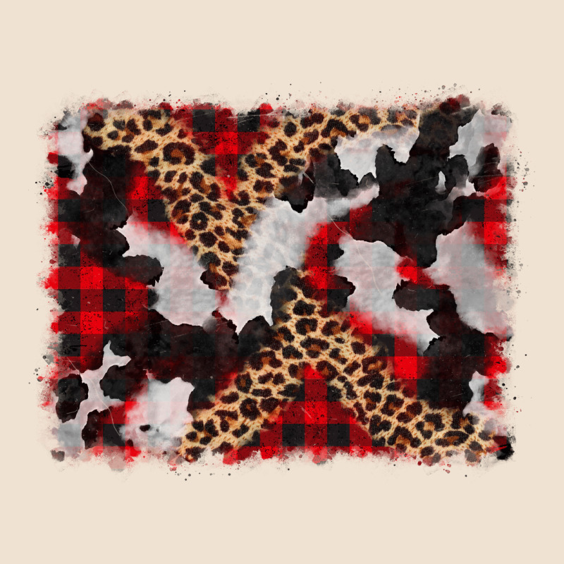 Cowhide Buffalo Plaid Leopad Background Urban Hoodie by CowCowDesign | Teevron