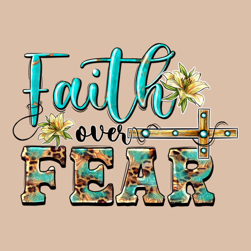 Faith Over Fear With Cross Urban Heavy Tee by BarkalooDesign | Teevron