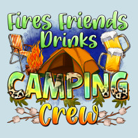 Fires Friends Drinks Camping Crew Ladies Tee | Teevron
