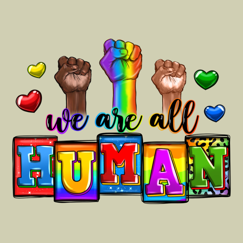 We Are All Human Heavy Core Tee by Zillion Design Studio | Teevron