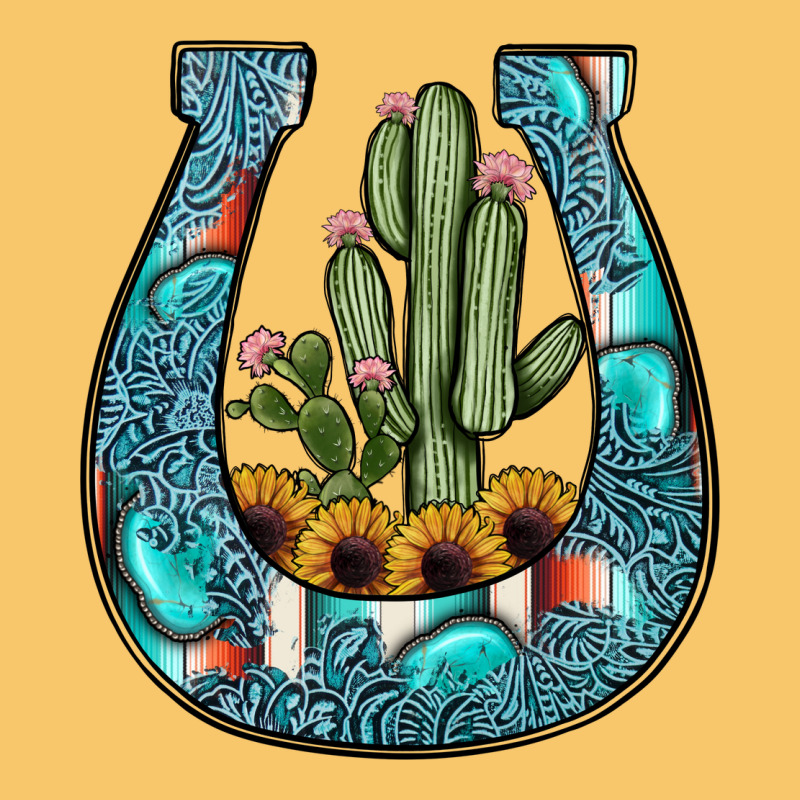 Cactus Horseshoe Vintage Hoodie by JahusDesignShop | Teevron