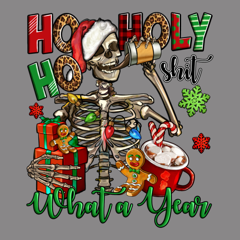Ho Ho Holy Shit What A Year Christmas Skeleton Vintage Tee by Jasminsmagicworld | Teevron