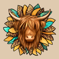 Highland Cow Turquoise Sunflower Heavyweight Sweatshirt | Teevron