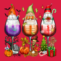 Hallothanksmas Wine Glasses And Gnomes Premium Hoodie | Teevron
