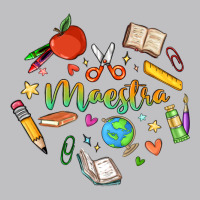 Maestra Teacher Heart Doodle Long Sleeve Tee | Teevron