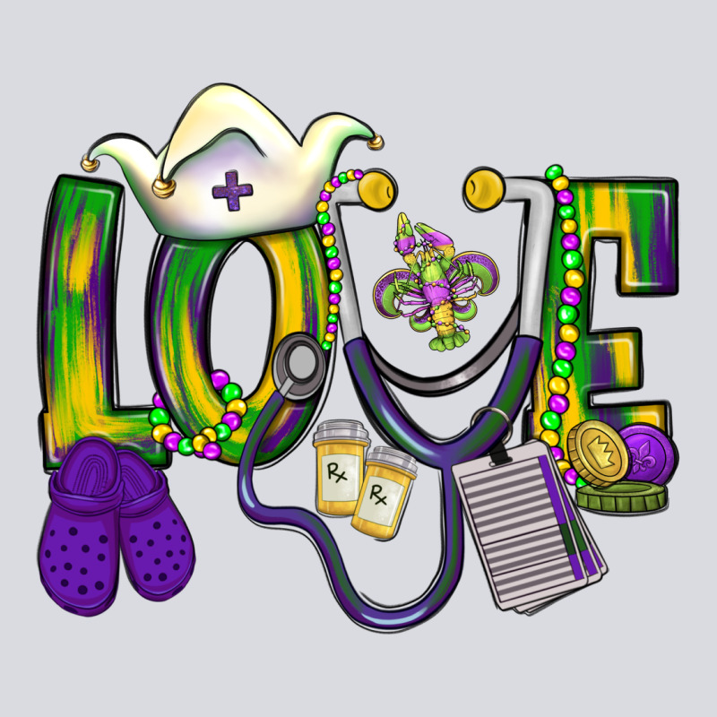 Mardi Gras Love Nurse Zipper Hoodie by BundleAndBundleShop | Teevron