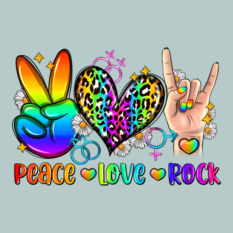 Peace Love Rock Heavy Core Tee by Zillion Design Studio | Teevron