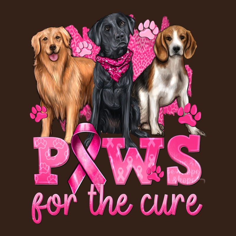 Paws For The Cure Heavy Core Tee by texasbilliewilder | Teevron