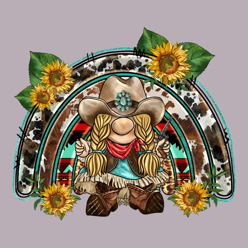 Western Gnome Sunflowers Rainbow Vintage Tee by BarkalooDesign | Teevron