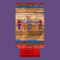 All American Teacher 12 Oz Slim Can Cooler Vintage Hoodie | Teevron