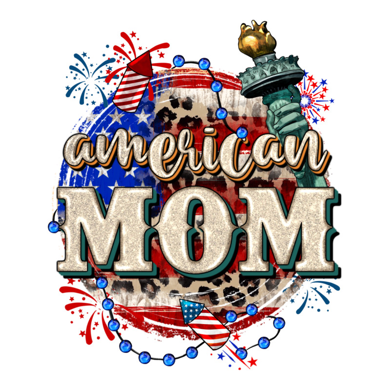 American Mom 4th Of July Premium Tee by CowGirlArtShop | Teevron