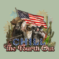 Chill The Fourth Out Cows 4th July America Urban Heavy Tee | Teevron