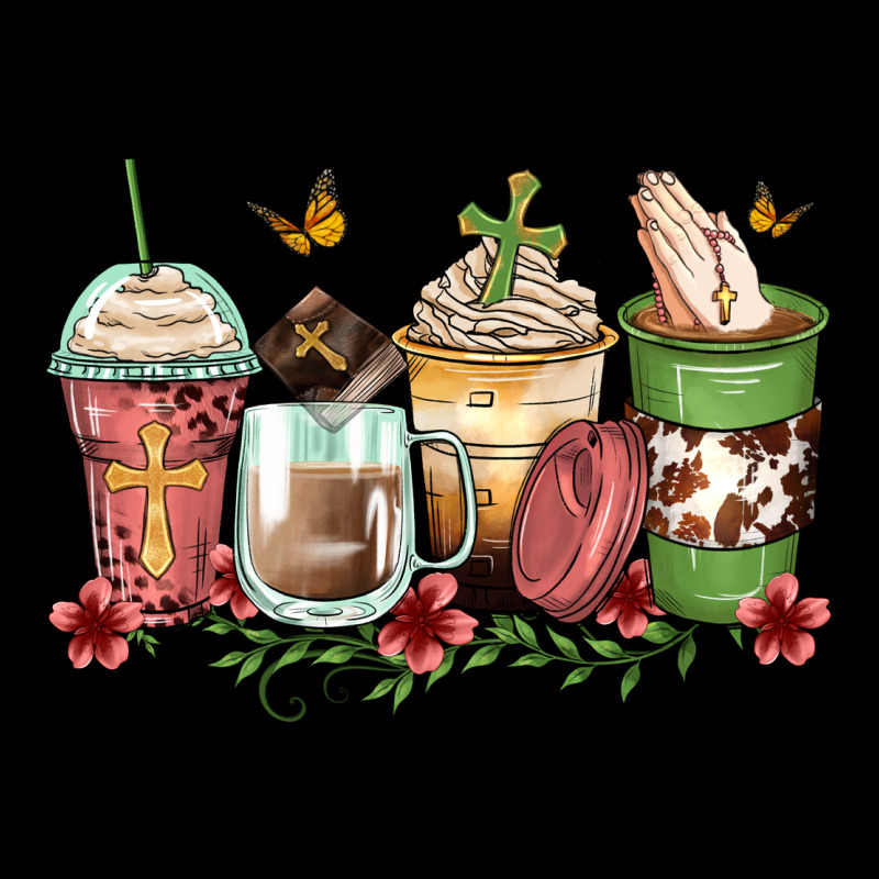 Faith Coffee Cups Ladies Tee by Zillion Design Studio | Teevron