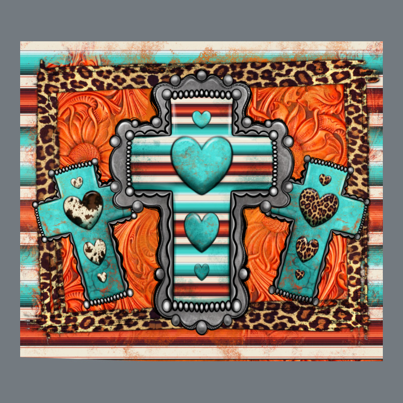 Turquoise Gemstone Crosses Heavyweight Sweatshirt by Jasminsmagicworld | Teevron