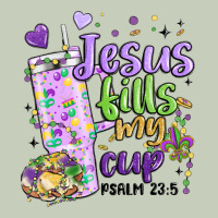 Mardi Gras Jesus Fills My Cup Long Sleeve Tee | Teevron