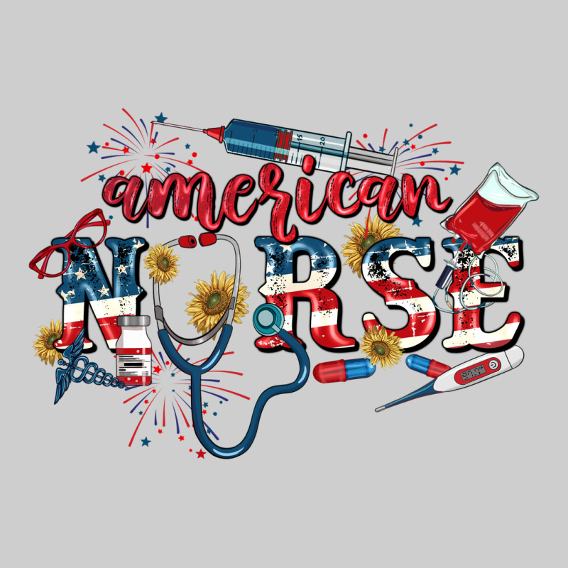 American Nurse 4th Of July Premium Tee by CowGirlArtShop | Teevron