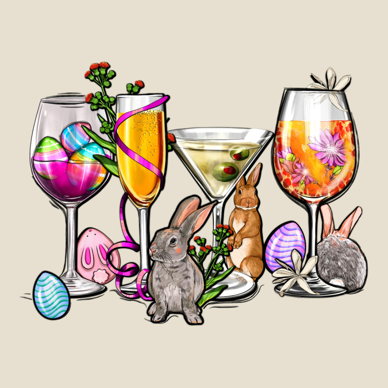 Easter Wine Glasses Urban Hoodie by OliviaCreatesArt | Teevron