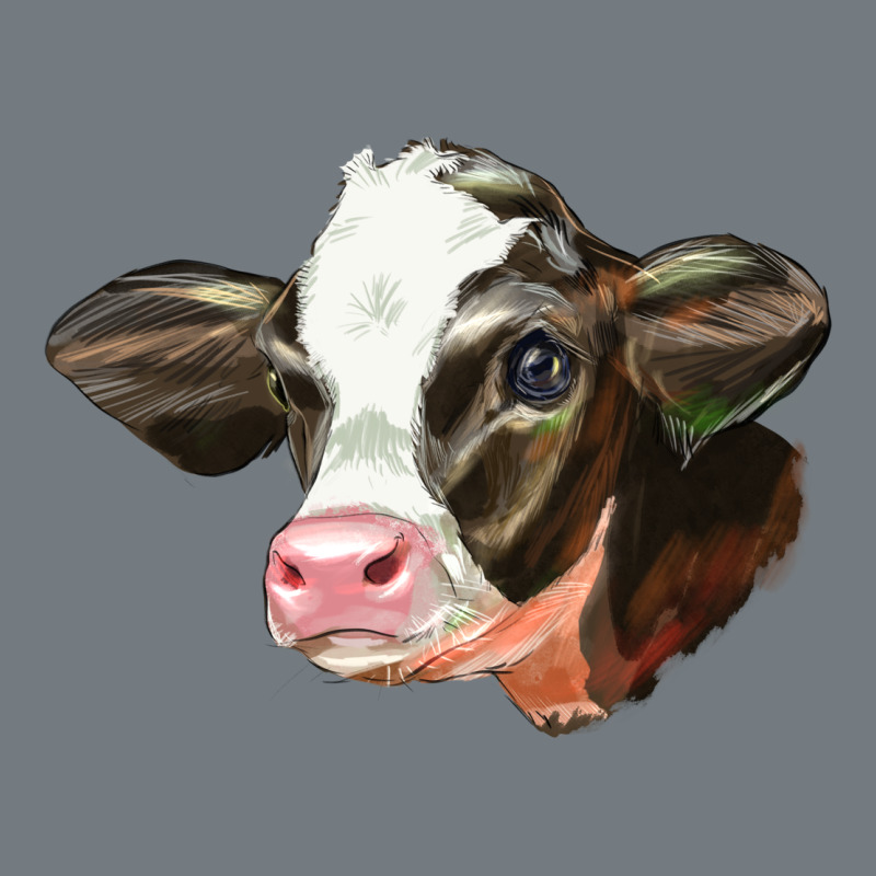 Holstein Calf Face Heavyweight Sweatshirt by LillyAllenDesigns | Teevron