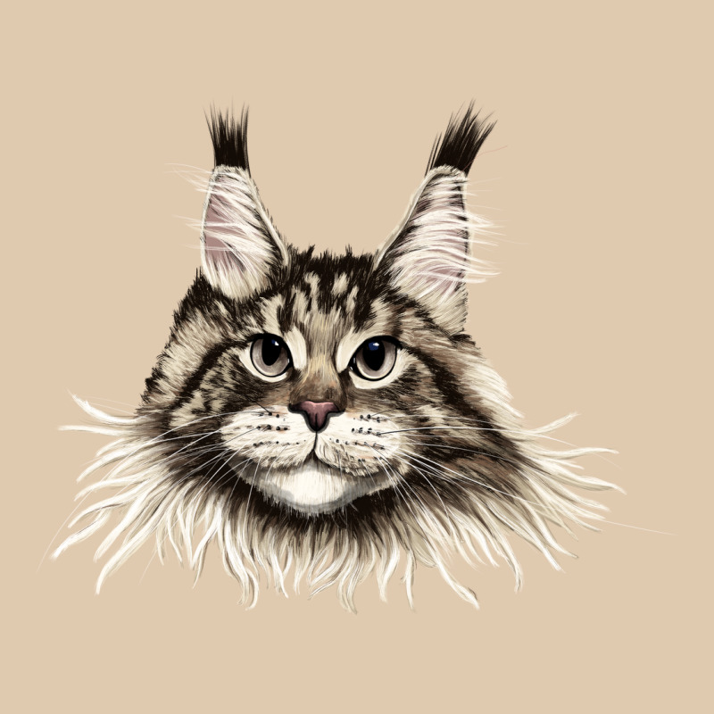 Maine Coon Cat Face Classic Tee by LillyAllenDesigns | Teevron